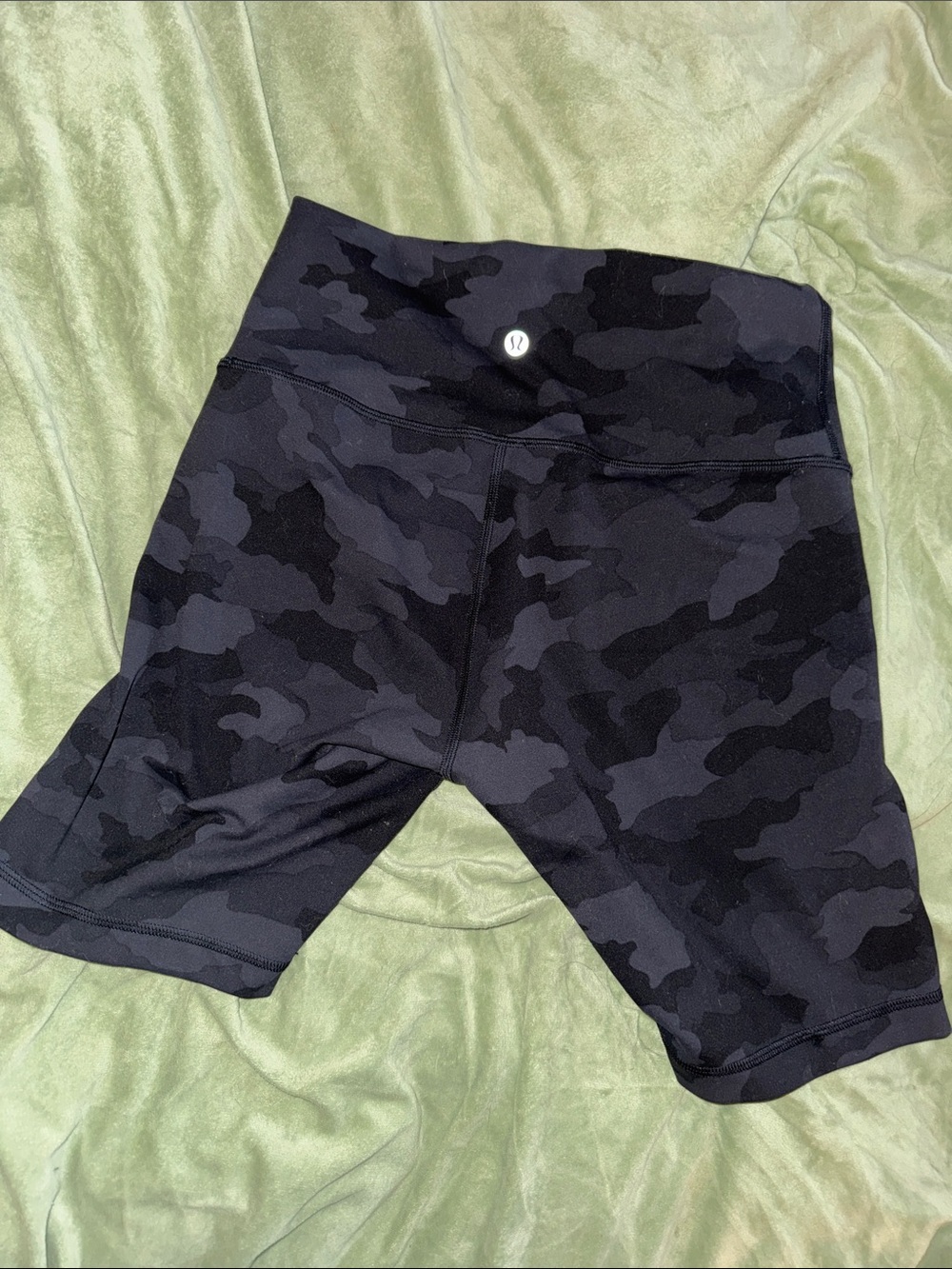 lululemon athletica Black Camo Bike Shorts